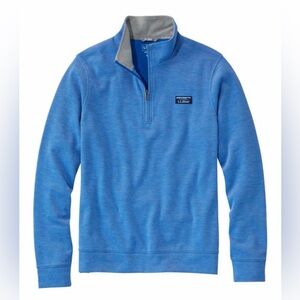 LL Bean Men's Comfort Stretch Pique Quarter Zip Pullover, Long-Sleeve med tall